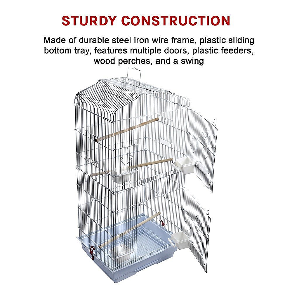 95cm Bird Cage Canary Parakeet Cockatiel LoveBird Finch Bird Cage Pet Care > Cleaning & Maintenance > Pet Grooming Supplies ipet