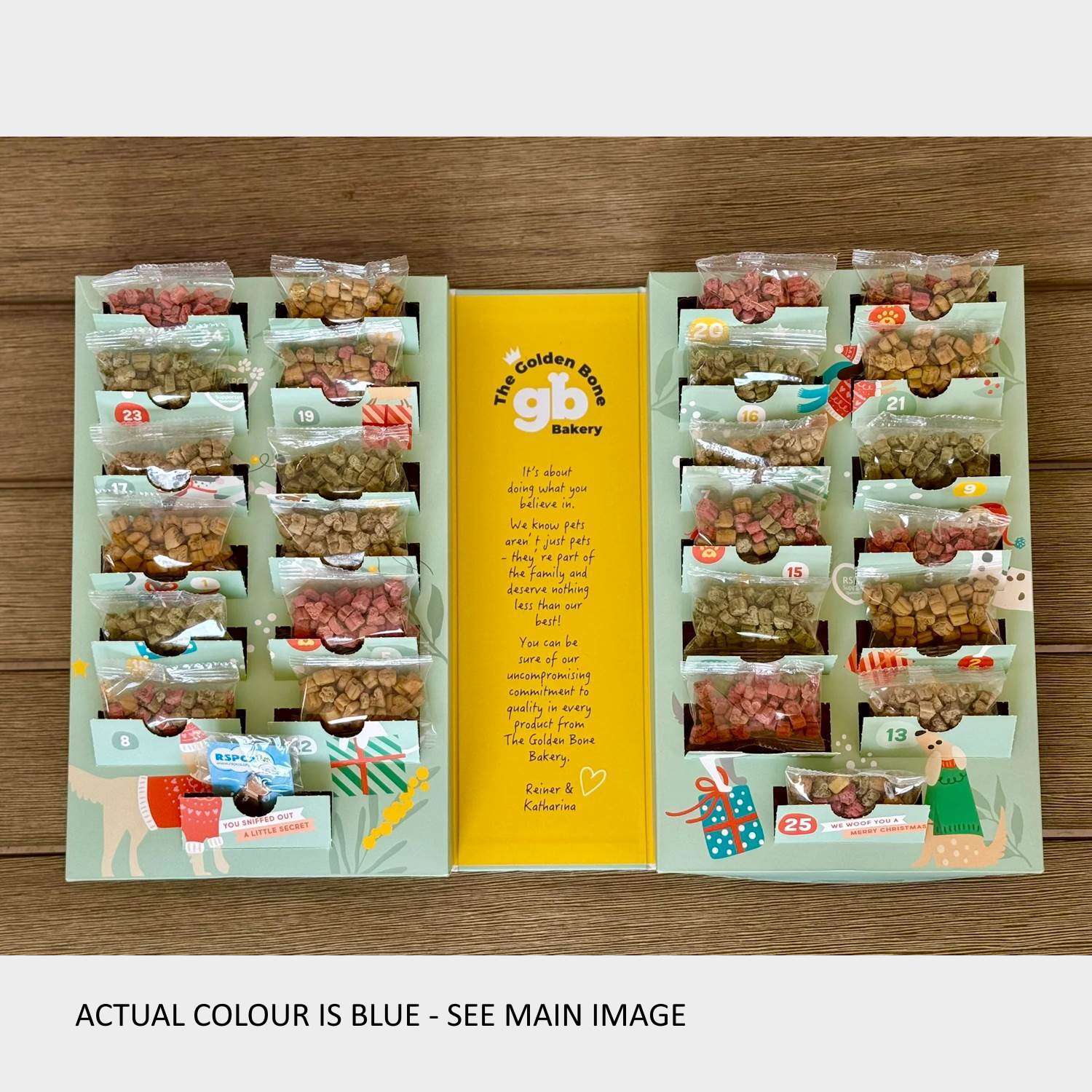 Golden Bone Bakery Christmas Advent Calendar with Dog Treats & Surprises - Large dog treats The golden bone bakery