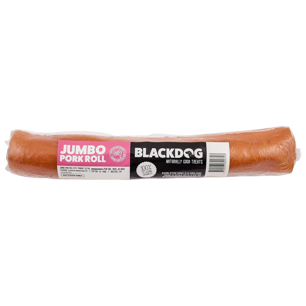 black dog pork rolls Dog treats black dog