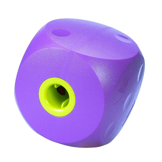 Buster Food Cube Interactive Treat Dispensing Dog Toy - Large - Purple Woofy and Whiskers Purple Large
