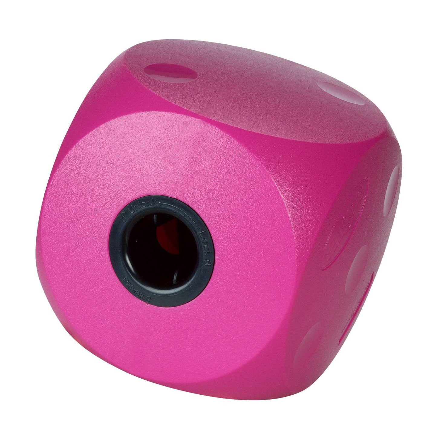 Buster Food Cube Interactive Treat Dispensing Dog Toy - Large - Purple Woofy and Whiskers cherry Large