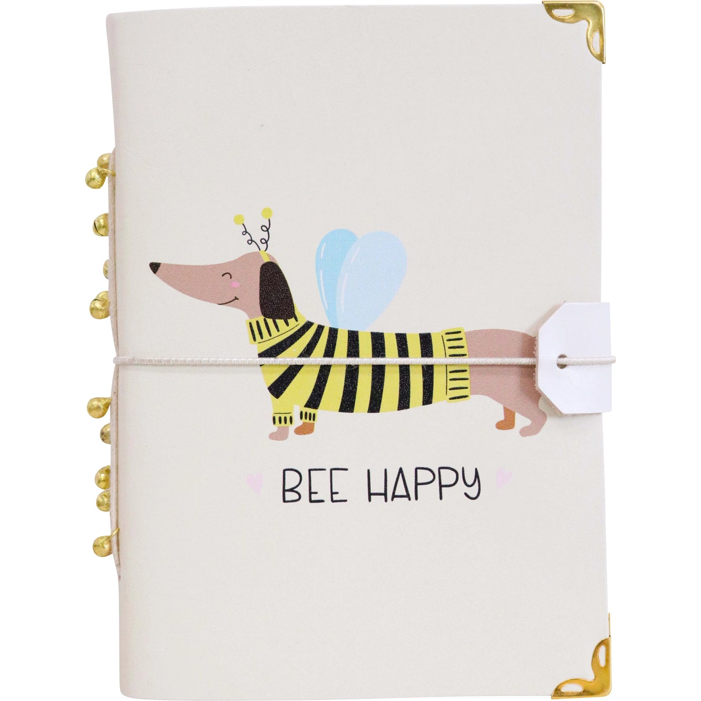 Leather N/book Dachshund Bee notebook Lavida