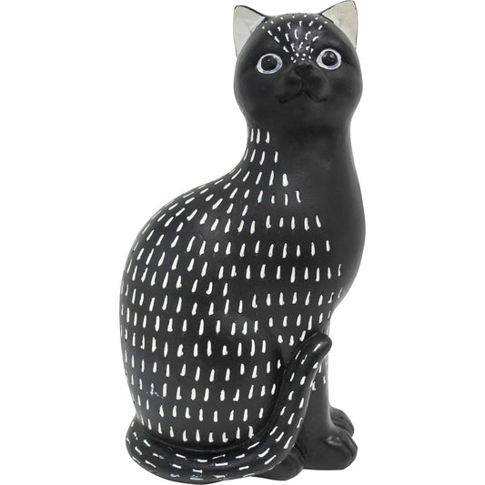 Black and White Cat Statue Cat Statue Lavida