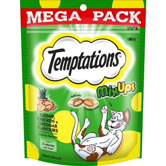 Temptations Mixups Catnip Chkn Che Mega 180G Woofy and Whiskers