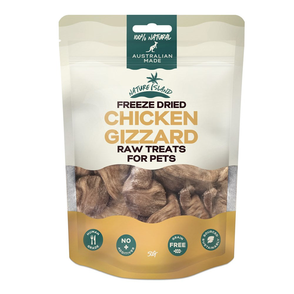 Nature Island Freeze Dried Cheese Cube treats 150g for Pets NI2914-CCm Pet treats Nature Island chicken gizzard