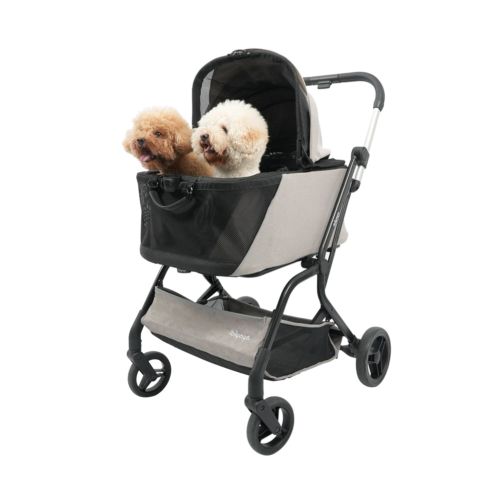 Ibiyaya Instacollapse Detachable Stroller - Taupe Pet Stroller Accessories ibiyaya