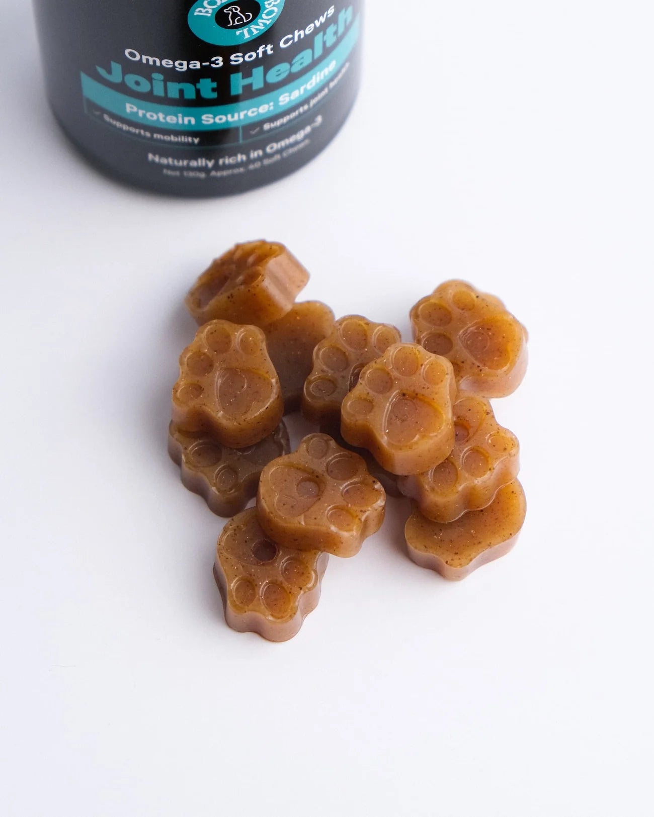 Boat to bowl joint health omega 3 soft chews Woofy and Whiskers