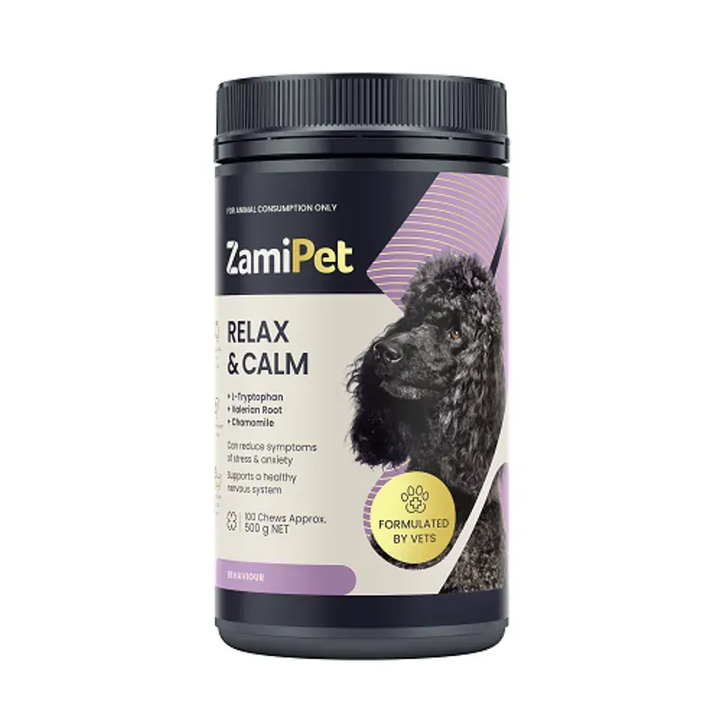 Zamipet Relax & Calm For Dogs 150G 30 Chews Pet Vitamins & Supplements Zamipet 100 chews