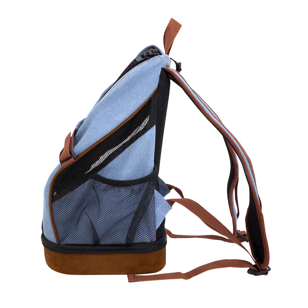Ibiyaya Denim Fun Lightweight Pet Backpack Pet Carrier Ibiyaya