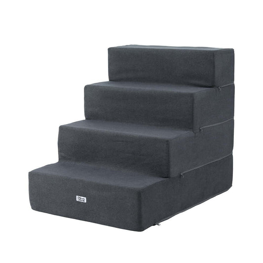 i.Pet Dog Ramp Foam Dog Cover Stairs Portable Cat Ladder For Sofa Bed 4 Steps Pet Care > Dog Supplies > Dog Steps & Ramps Woofy and Whiskers