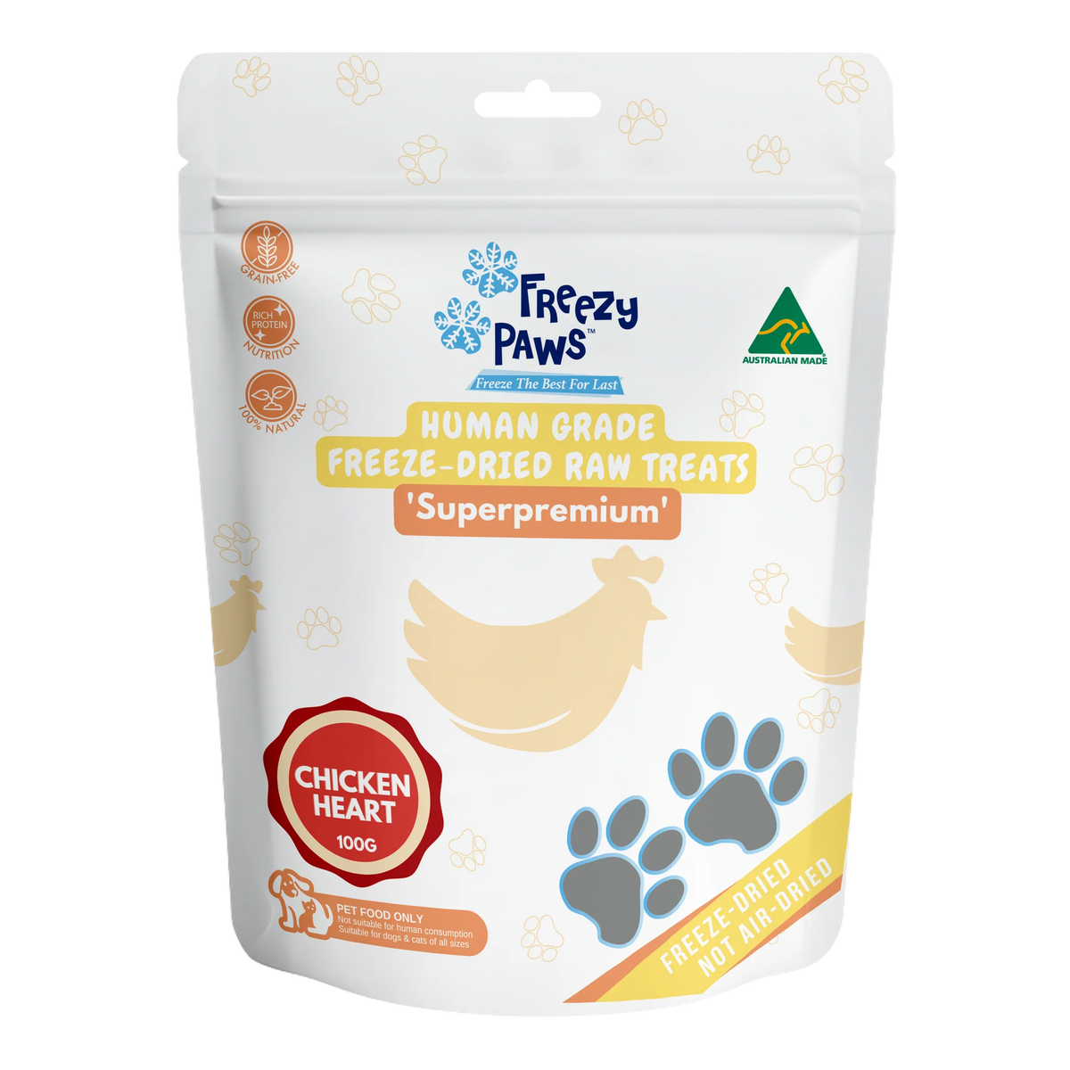 Freezy paws chicken drumettes Pet treats freezy paws Chicken heart