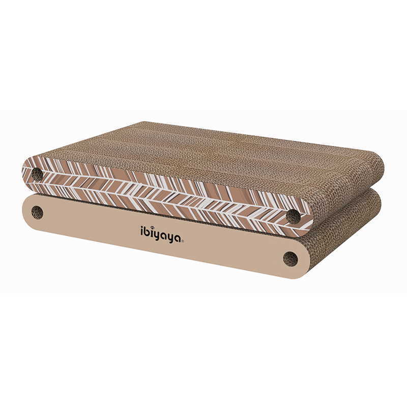 Ibiyaya Hideout Wooden Cat Scratching Post with Replaceable Cardboard Inserts Pet Care > Cat Supplies > Cat Scratching Posts Ibiyaya Replacement Boards Brown