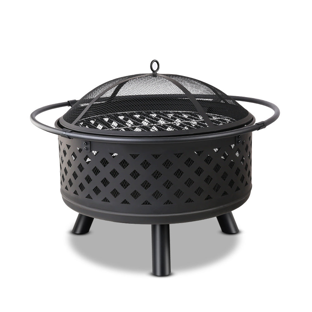 Grillz Fire Pit BBQ Grill 76cm Home & Garden > BBQ > BBQ Tools Woofy and Whiskers