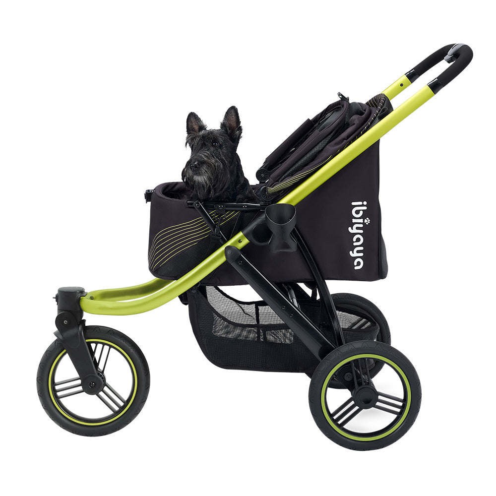 Ibiyaya The Beast Pet Jogging Stroller - Flash Grey pet stroller Ibiyaya Jet Black