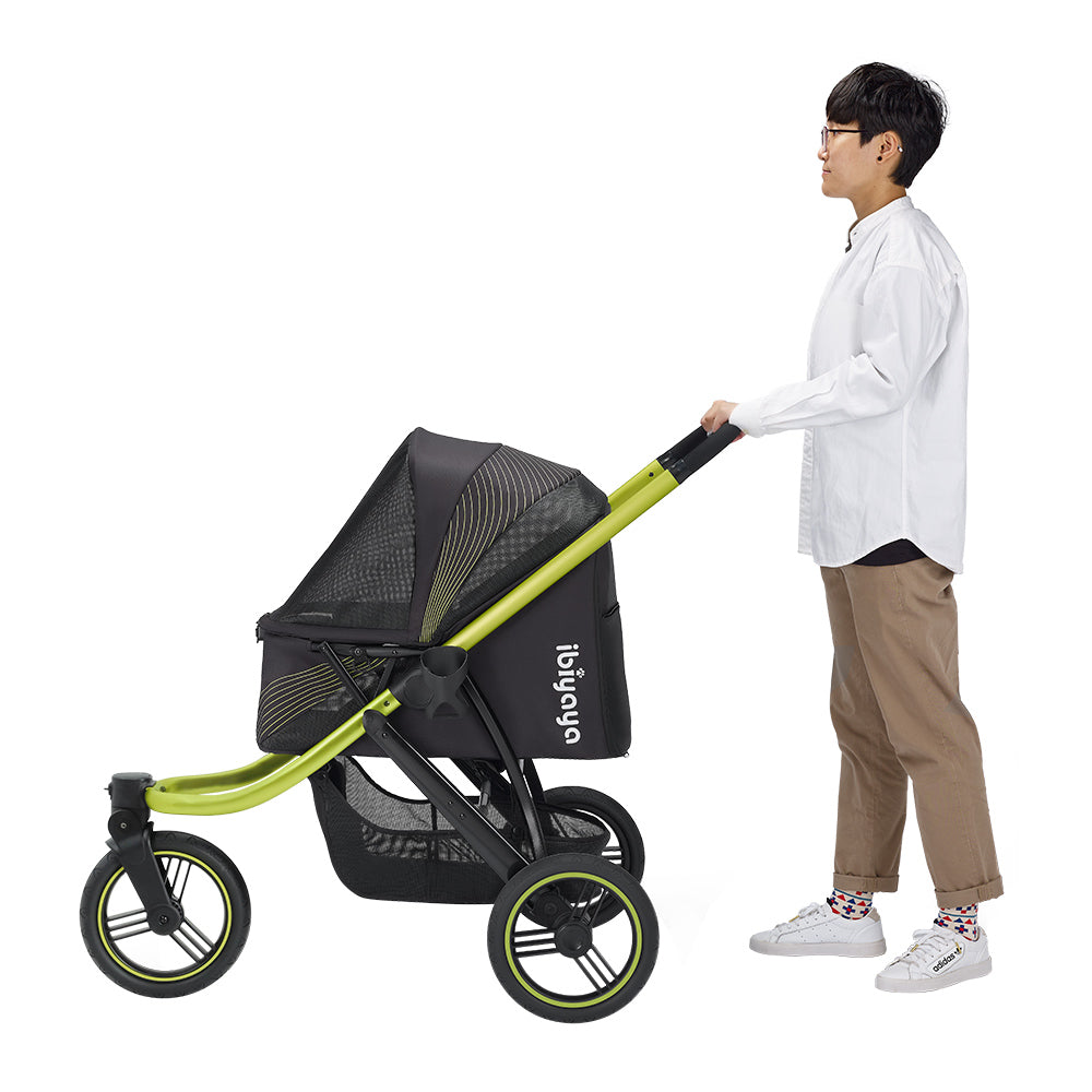 Ibiyaya The Beast Pet Jogging Stroller - Flash Grey pet stroller Ibiyaya