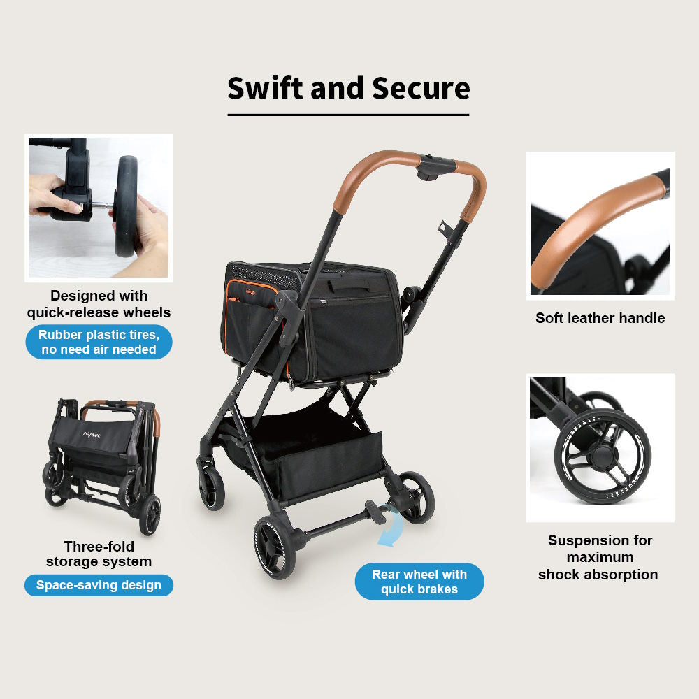 Ibiyaya JetPaw 3-in-1 Detachable Pet Stroller pet stroller Ibiyaya