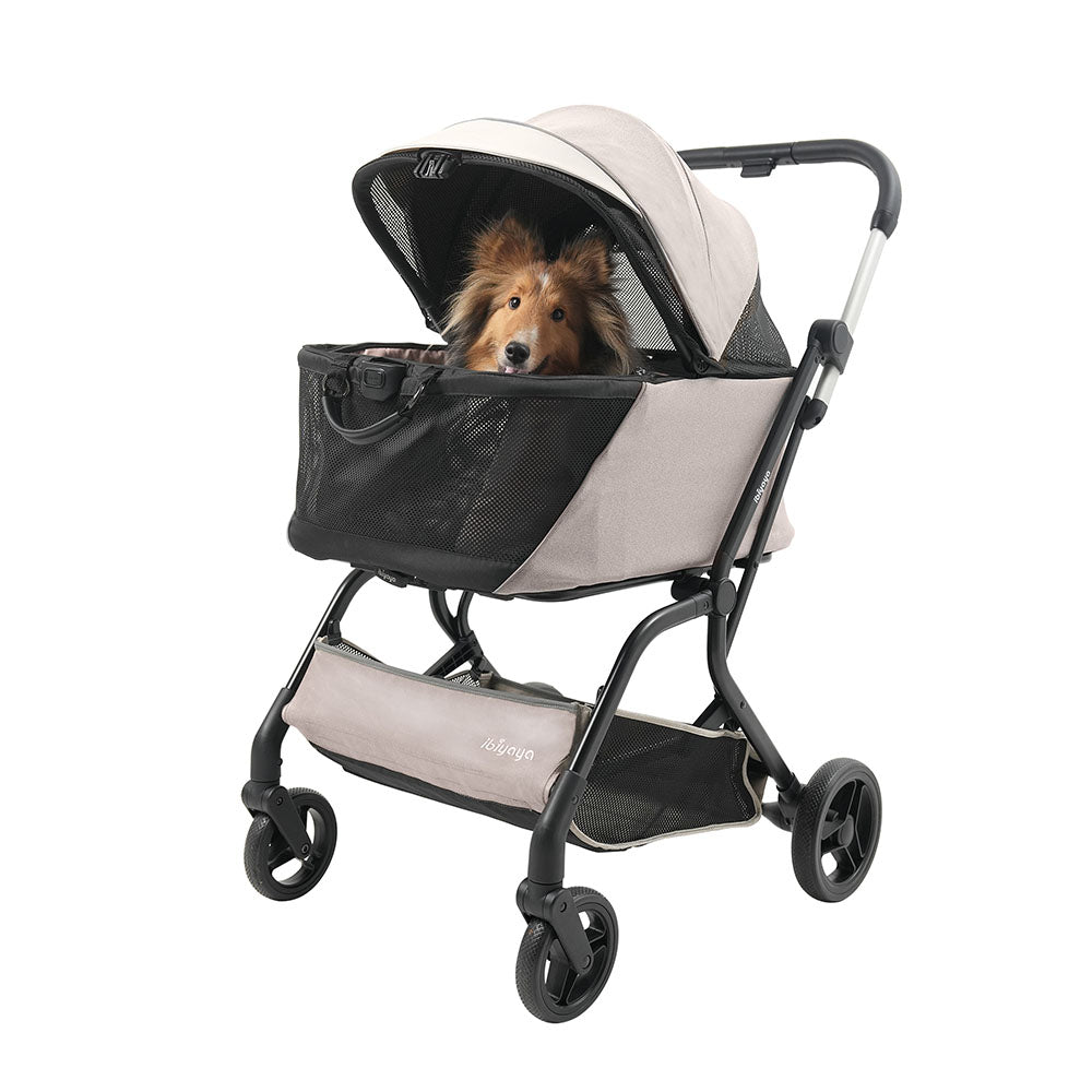 Ibiyaya Instacollapse Detachable Stroller - Taupe Pet Stroller Accessories ibiyaya