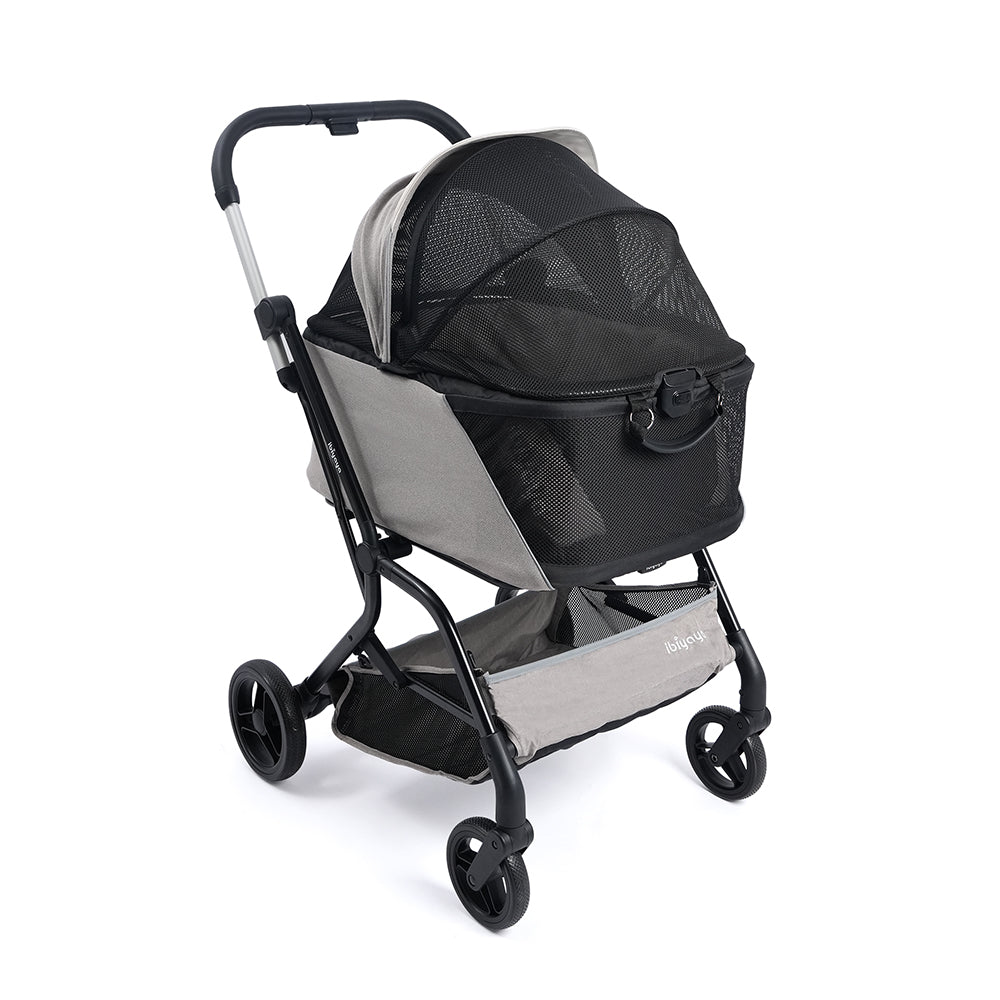 Ibiyaya Instacollapse Detachable Stroller - Taupe Pet Stroller Accessories ibiyaya