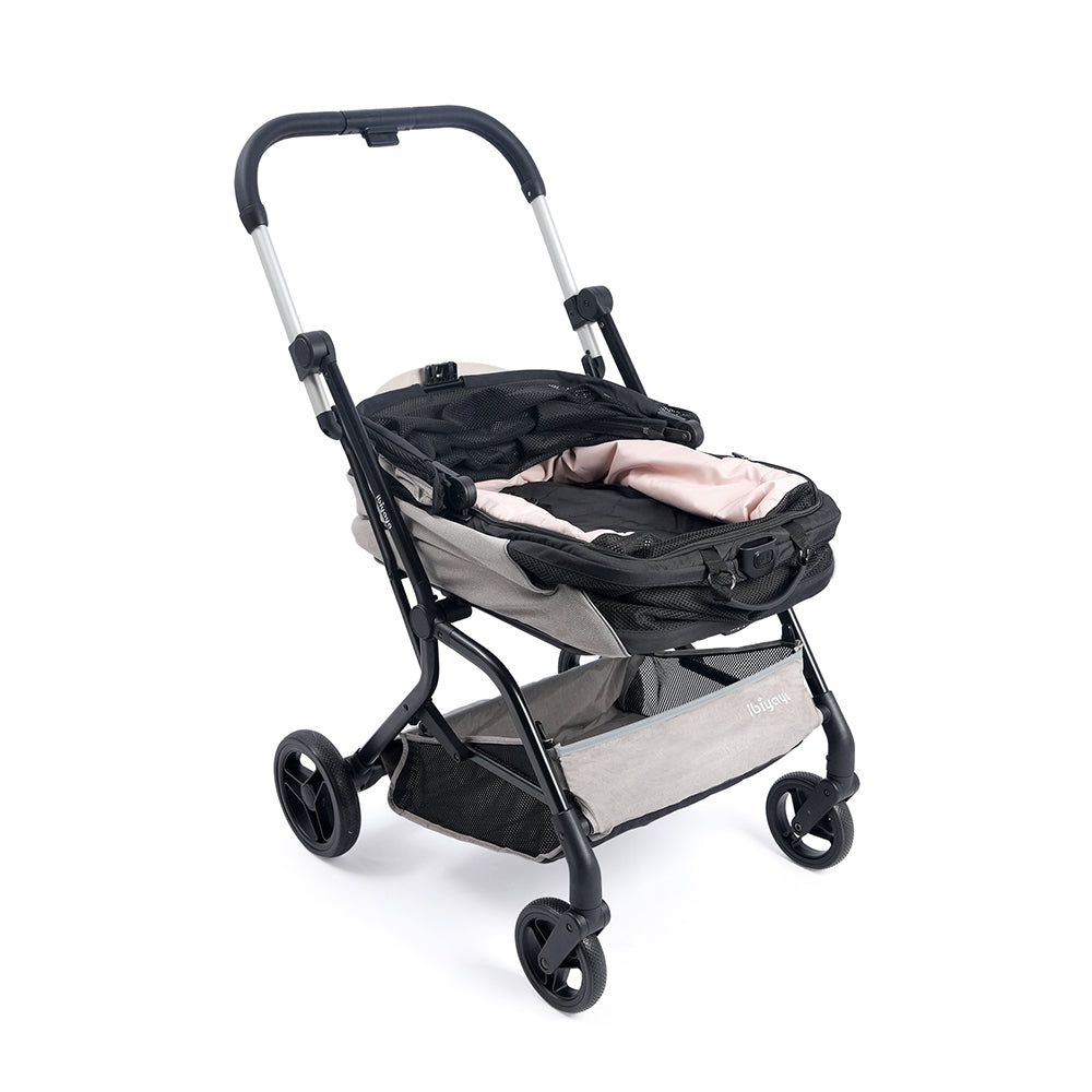 Ibiyaya Instacollapse Detachable Stroller - Taupe Pet Stroller Accessories ibiyaya