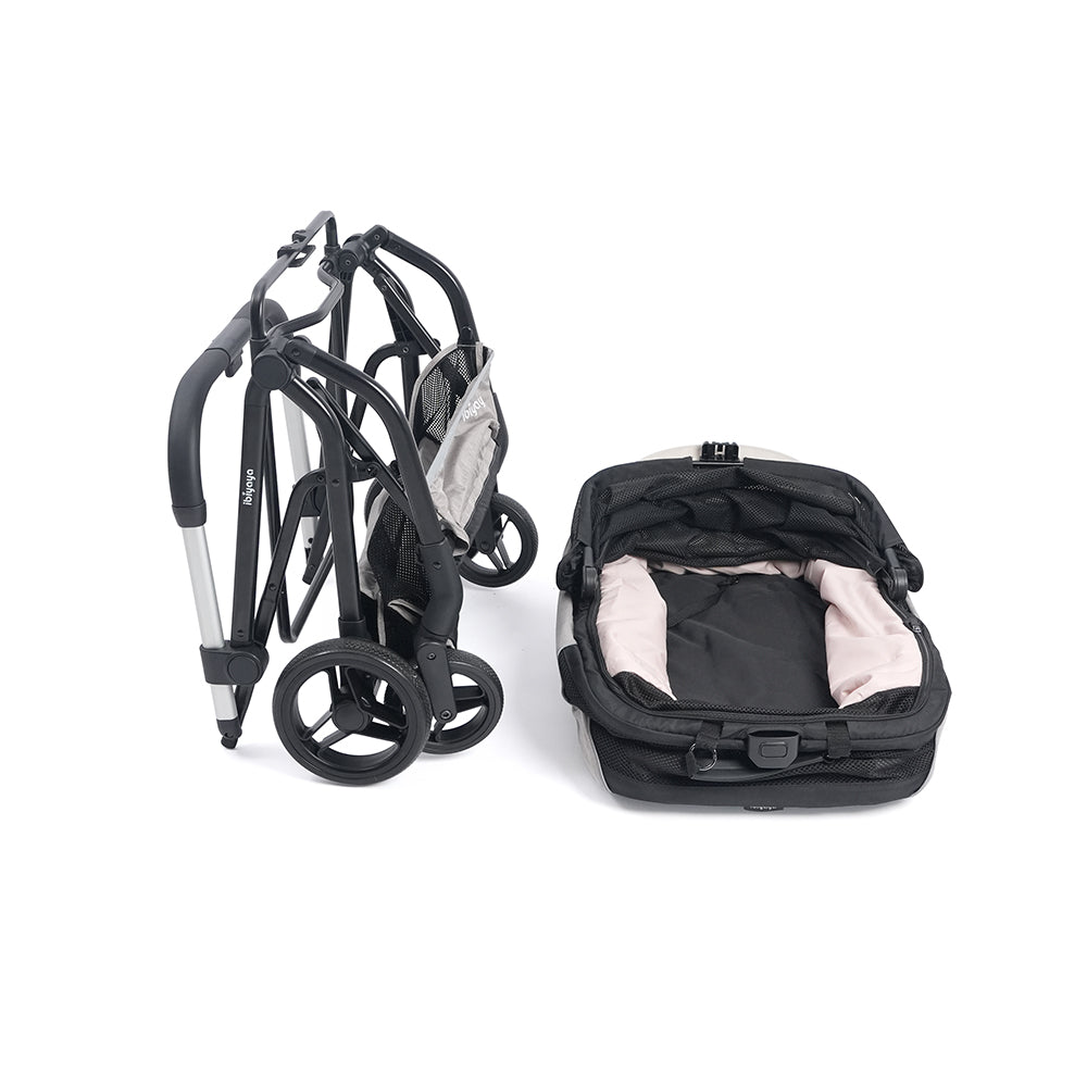 Ibiyaya Instacollapse Detachable Stroller - Taupe Pet Stroller Accessories ibiyaya