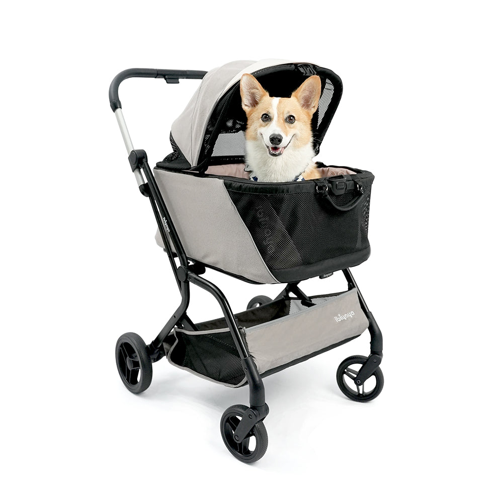 Ibiyaya Instacollapse Detachable Stroller - Taupe Pet Stroller Accessories ibiyaya
