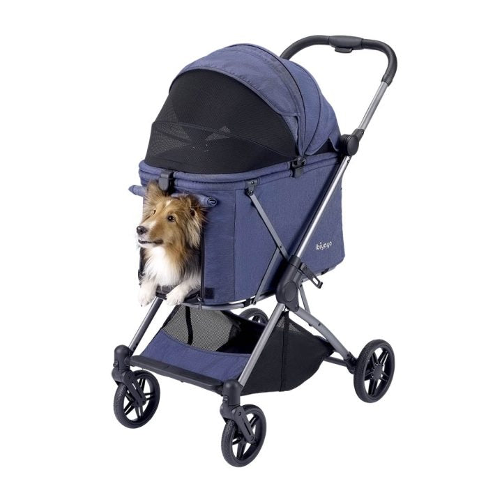 Ibiyaya Maxi Deep Carriage Pet Stroller – Gray pet stroller Ibiyaya Royal Blue