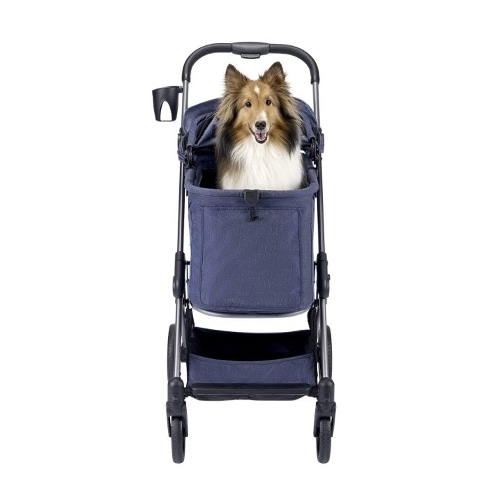 Ibiyaya Maxi Deep Carriage Pet Stroller – Gray pet stroller Ibiyaya