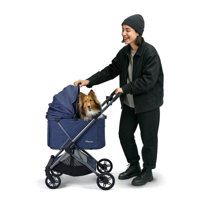 Ibiyaya Maxi Deep Carriage Pet Stroller – Gray pet stroller Ibiyaya