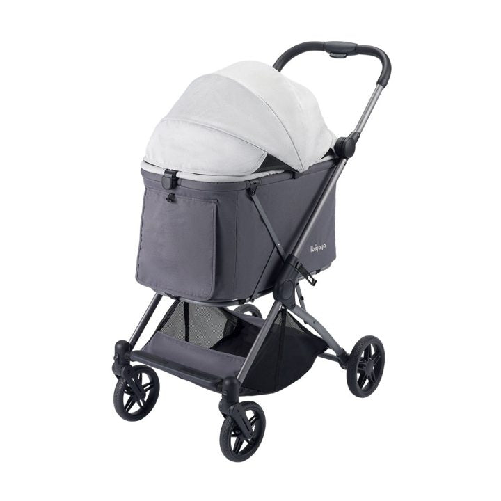 Ibiyaya Maxi Deep Carriage Pet Stroller – Gray pet stroller Ibiyaya Gray
