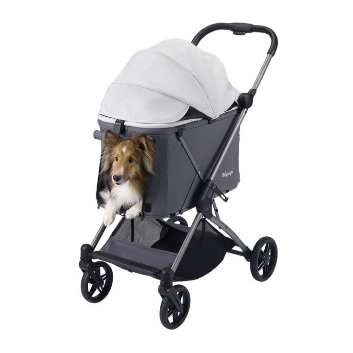 Ibiyaya Maxi Deep Carriage Pet Stroller – Gray pet stroller Ibiyaya