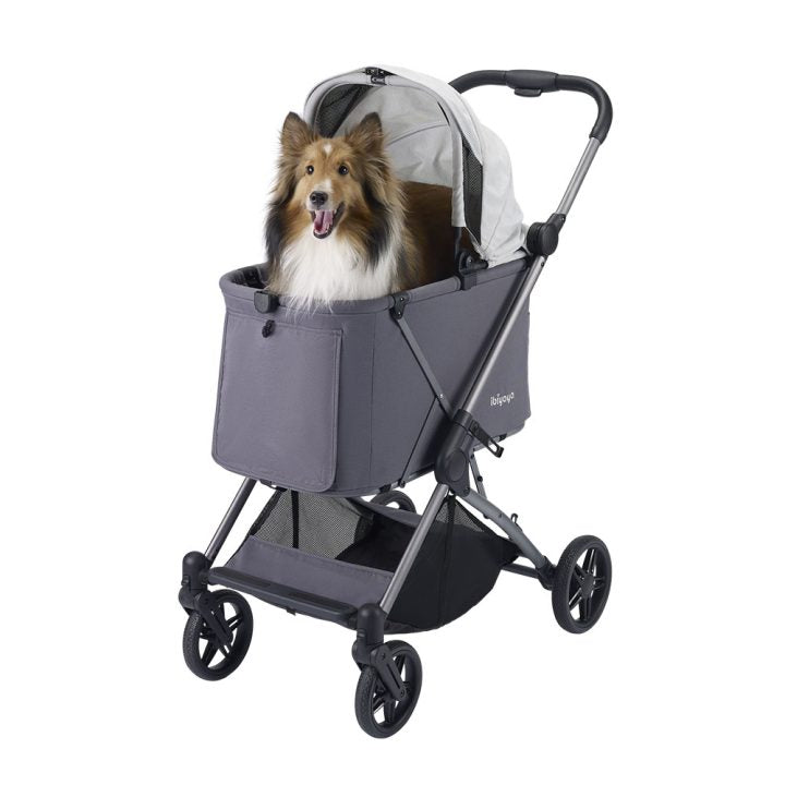 Ibiyaya Maxi Deep Carriage Pet Stroller – Gray pet stroller Ibiyaya