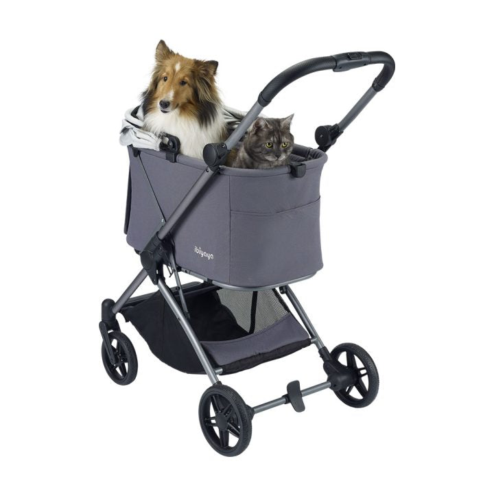 Ibiyaya Maxi Deep Carriage Pet Stroller – Gray pet stroller Ibiyaya
