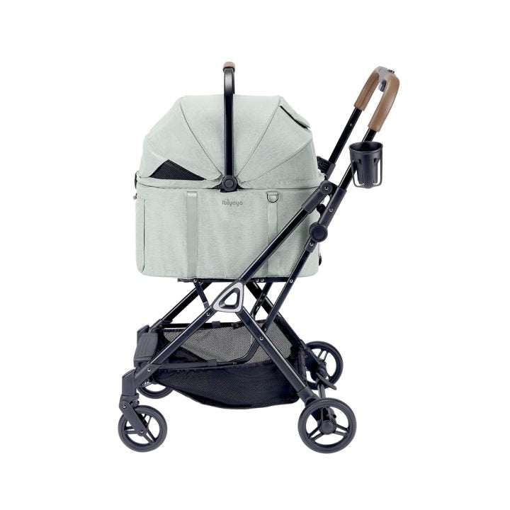 Ibiyaya Tinker Small Detach Pet Stroller Silver Gry pet stroller Ibiyaya
