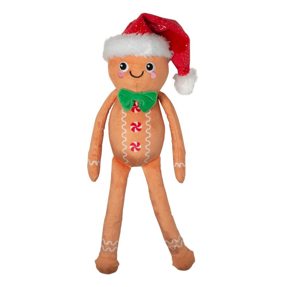 Fringe Studio Seasons Eatings! Plush Squeaker Christmas Extra Long Dog Toy Dog toys Fringe Studio