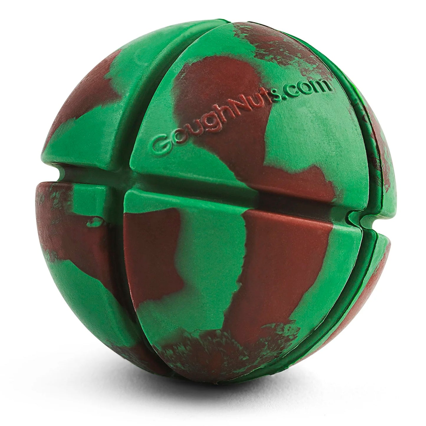 Goughnuts Interactive Yellow Ball tough dog toys Goughnuts Inc. Green