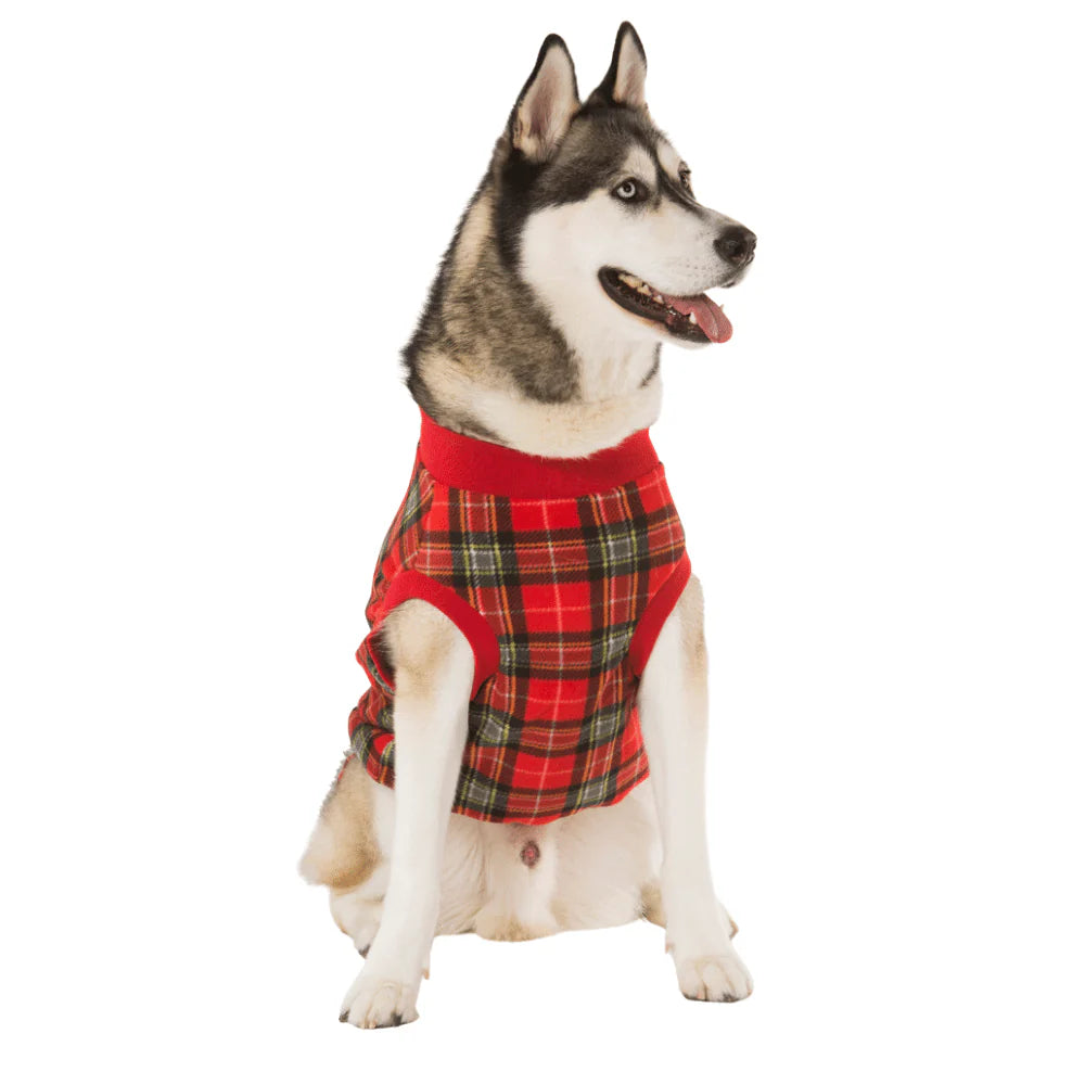 Hamish McBeth Red Tartan Dog Pyjamas Pet Care > Dog Supplies > Dog Apparel Hamish McBeth