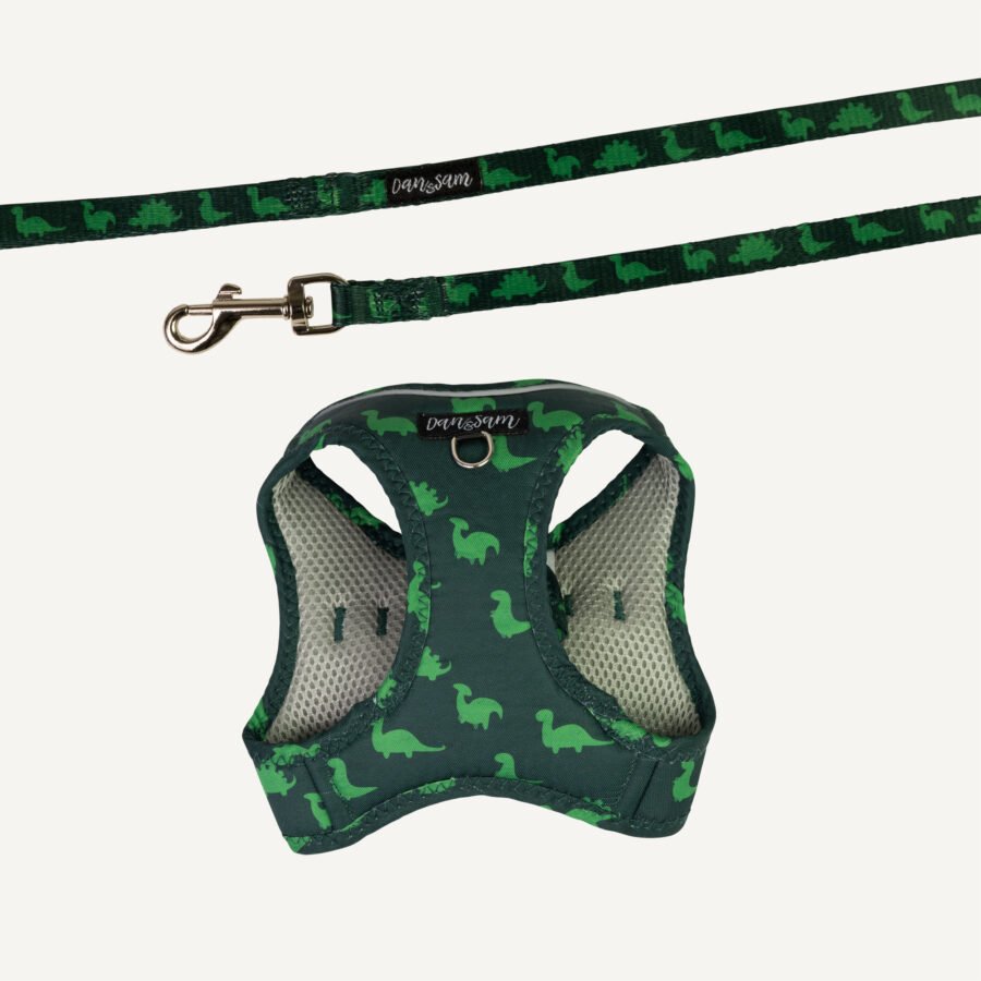Dan & Sam step in Cat harness Dinosaur Dan & Sam Dinosaurs L