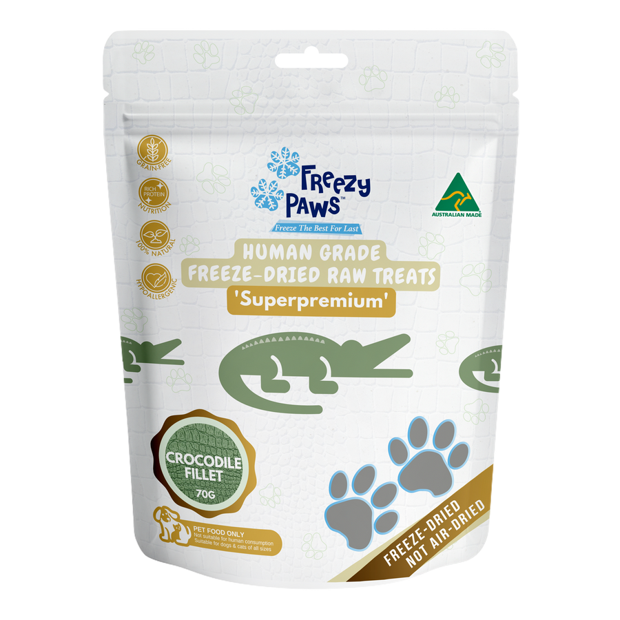 Freezy paws crocodile fillet Woofy and Whiskers
