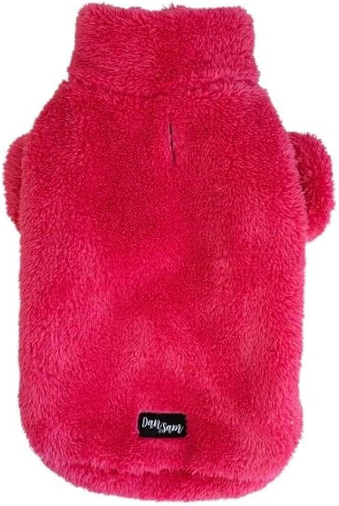Dan & Sam Raspberry Sorbet Teddy fleece xs 20cm Woofy and Whiskers