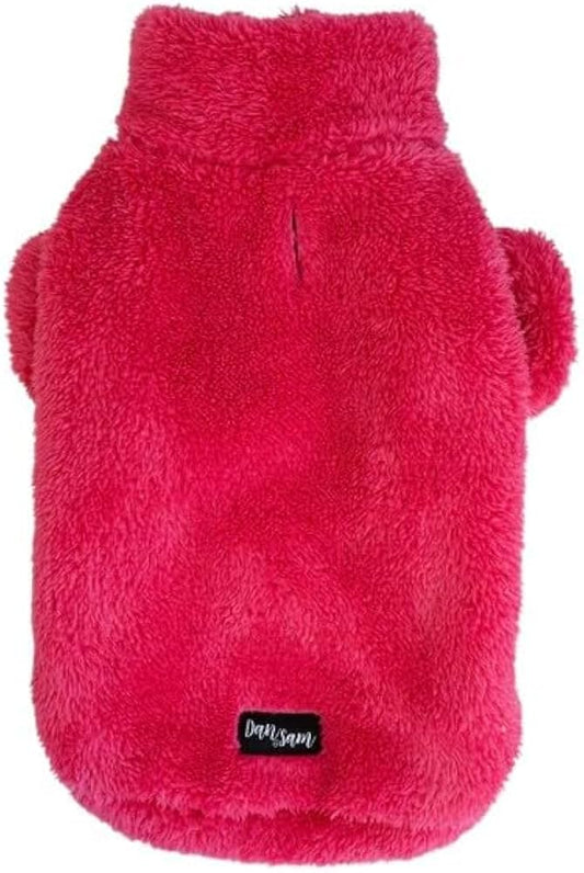 Dan & Sam Raspberry Sorbet Teddy fleece xs 20cm Woofy and Whiskers