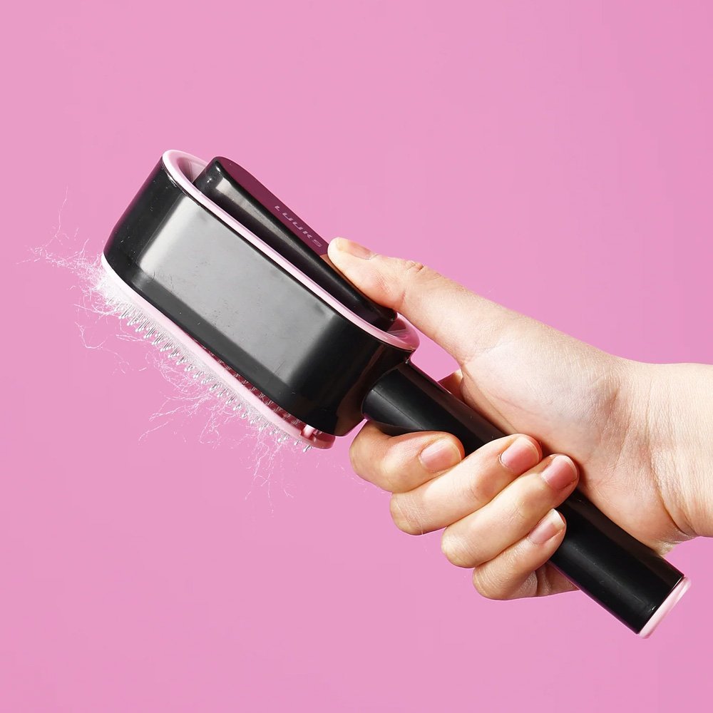 Grooming push comb pink Woofy and Whiskers