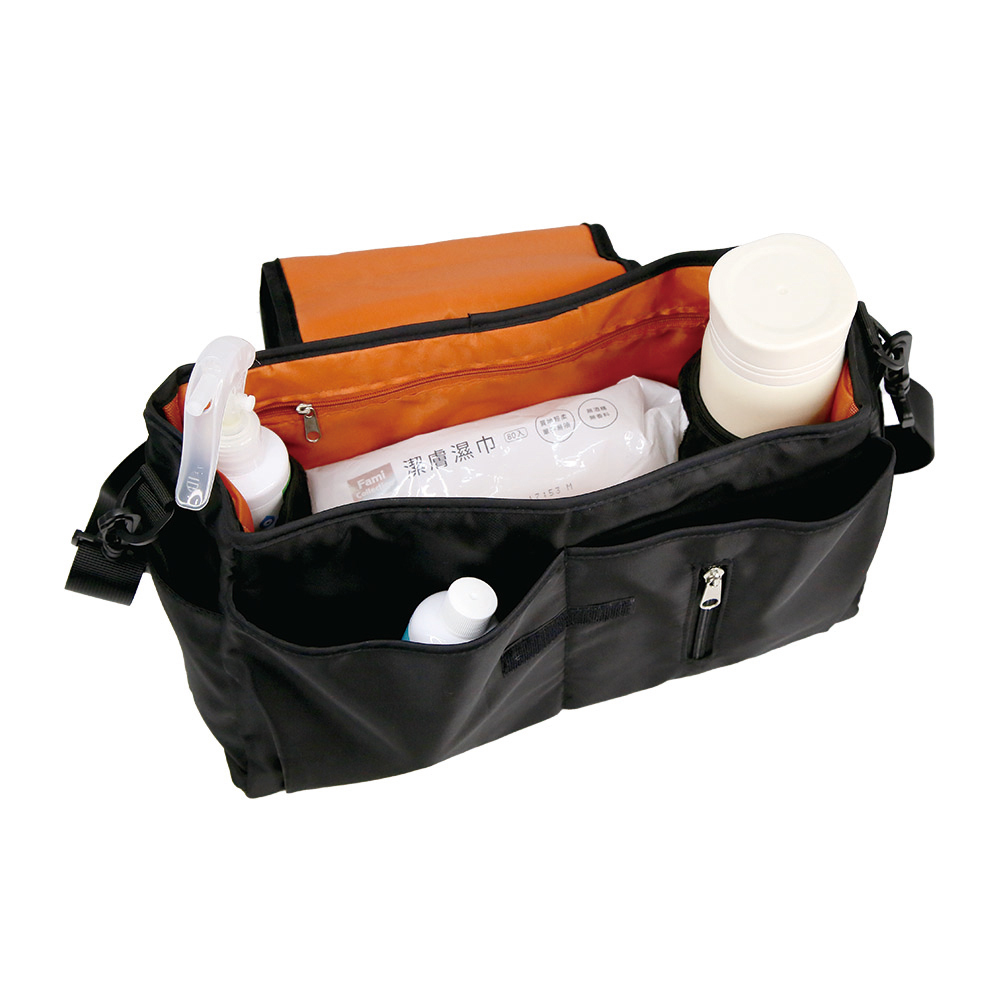 Ibiyaya IBIYAYA Organiser for Pet Strollers - Black Pet Stroller storage bag Ibiyaya