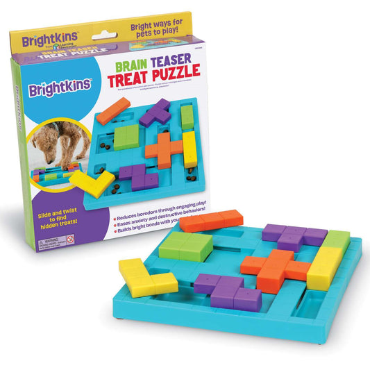 Brightkins Brain Teaser Interactive Dog Treat & Food Puzzle Interactive dog puzzle brightkins