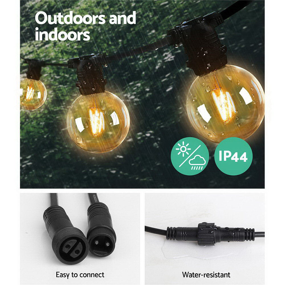 Jingle Jollys 77m LED Festoon Lights Sting Lighting Kits Wedding Outdoor Party Occasions > Christmas > Outdoor Decorations & Lights Woofy and Whiskers