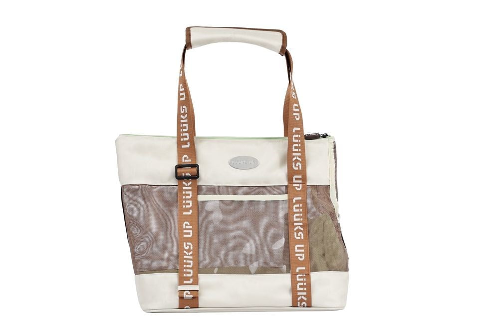 URBAN SPORT pet Tote carrier - Beige green Woofy and Whiskers Beige green