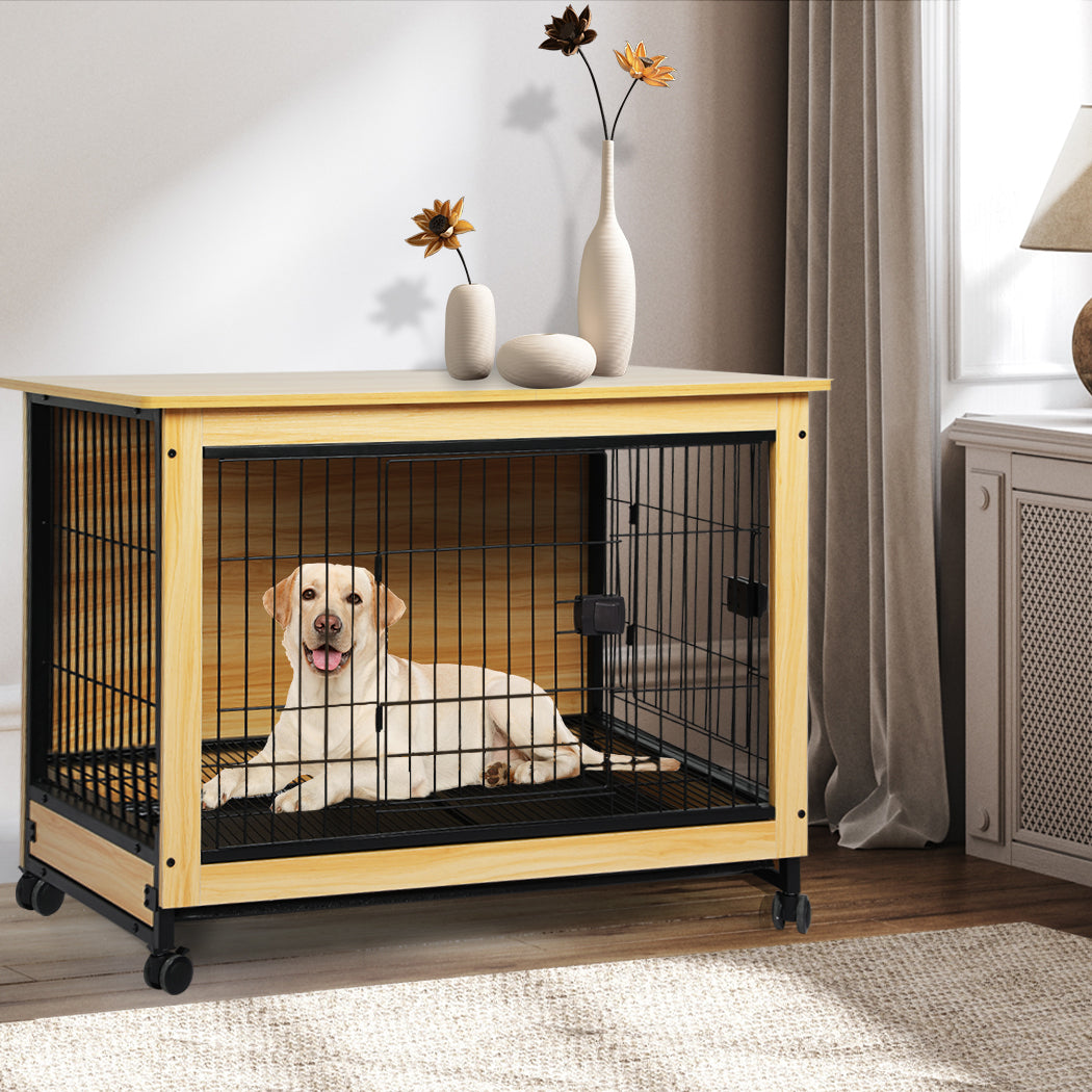 PaWz Wooden Wire Dog Kennel Side End XL X-Large on Pet Crate PaWz