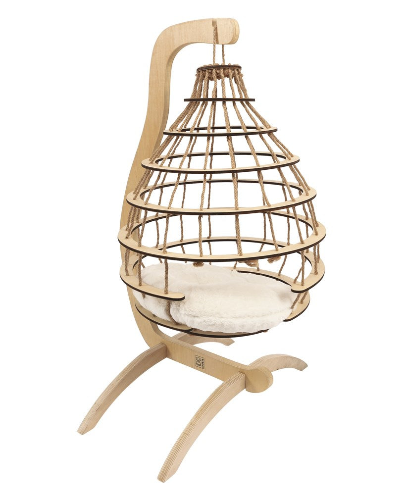 Cloud Hanging Cat Bed with Cushion Woofy and Whiskers