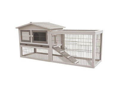 Paris Wooden Hutch 150x80x108 cm Pet Care > Coops & Hutches > Small Animal Habitats & Cages Mpets
