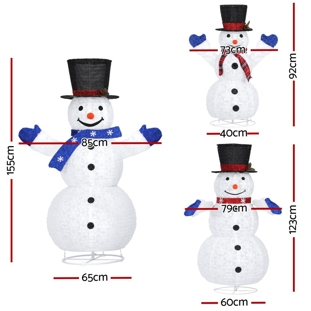 3 PCS Christmas Lights 330 LED Fairy Light Snowman Decorations Jingle Jollys Occasions > Christmas > Outdoor Decorations & Lights Jingle Jollys