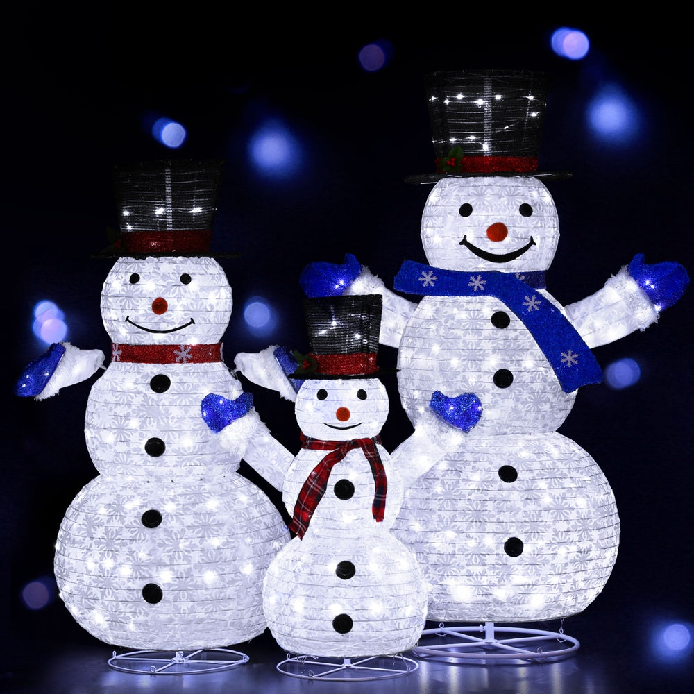 3 PCS Christmas Lights 330 LED Fairy Light Snowman Decorations Jingle Jollys Occasions > Christmas > Outdoor Decorations & Lights Jingle Jollys